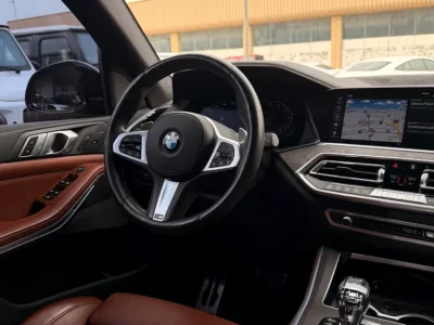 2021 BMW X5 M50i 8 Cylinders Petrol Engine Blue Brown SUV GCC Specs Automatic