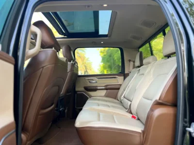 2019 Dodge Ram 1500 Laramie 8 Cylinders Petrol Engine Black Beige Pickup Truck GCC Specs