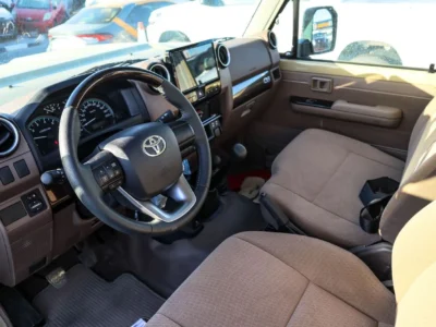 2025 Toyota Land Cruiser 70 Series 4.0L V6 Single Cab Utility Beige Pickup Truck MT GCC