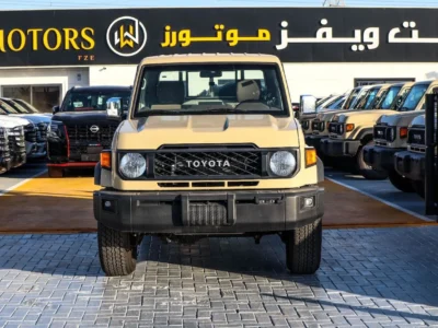 2025 Toyota Land Cruiser 70 Series 4.0L V6 Single Cab Utility Beige Pickup Truck MT GCC
