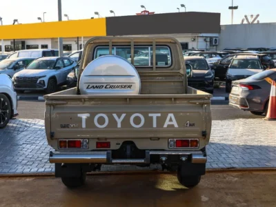 2025 Toyota Land Cruiser 70 Series 4.0L V6 Single Cab Utility Beige Pickup Truck MT GCC