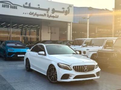 2020 Mercedes-Benz C-Class C200 4 Cylinders Petrol Engine White Red Coupe GCC Specs