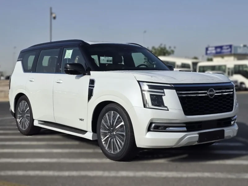 2026 Nissan Patrol LE Platinum City 3.5L Twin Turbo 6 Cylinders Petrol Engine White Tan SUV