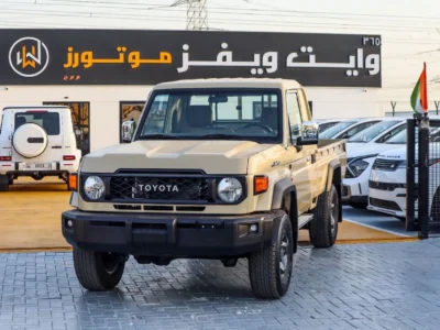 2025 Toyota Land Cruiser 70 Series Std 4.0L V6 Single Cab Utility Beige Pickup Truck GCC Specs