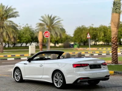 2021 Audi A5 45 TFSI Quattro 4 Cylinders Petrol Engine White Beige Convertible American Specs