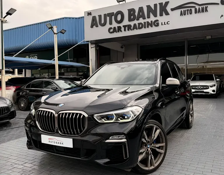 2021 BMW X5 M50i 8 Cylinders Petrol Engine Blue Brown SUV GCC Specs Automatic