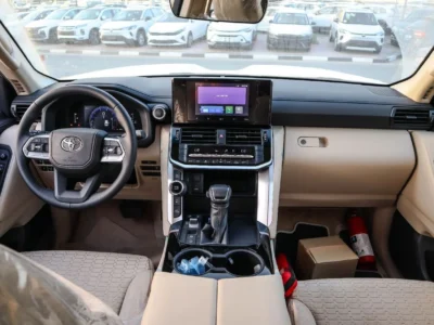 2025 Toyota Land Cruiser EXR 4.0 Litres 6 Cylinders Petrol Engine White Beige SUV GCC