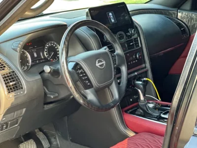 2019 Nissan Patrol LE Platinum 5.6 L V8 Full Convert To 2020 Black Red SUV GCC Specs