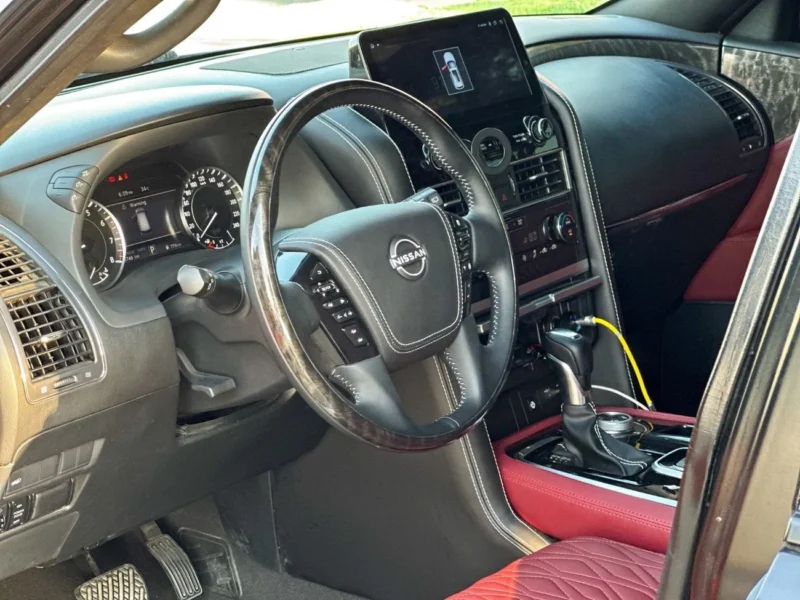 2019 Nissan Patrol LE Platinum 5.6 L V8 Full Convert To 2020 Black Red SUV GCC Specs
