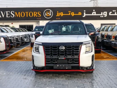 2026 Nissan Patrol NISMO 3.5 Litres Twin-Turbo 6 Cylinders Engine White Red SUV GCC