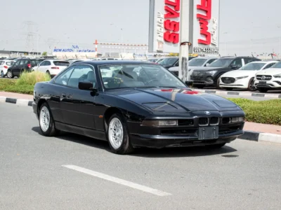 1992 BMW 8-Series 850i 12 Cylinders Petrol Engine Blue White Coupe Japanese Specs Very Clean