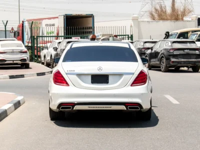 2015 Mercedes-Benz S-Class S 550 8 Cylinders Petrol Engine White Black Sedan PREMIUM EDITION