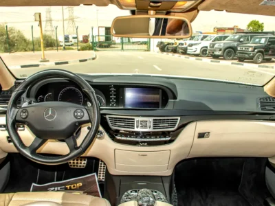 2007 Mercedes-Benz S-Class S 65 AMG 12 Cylinders Petrol Engine White Beige Sedan Automatic