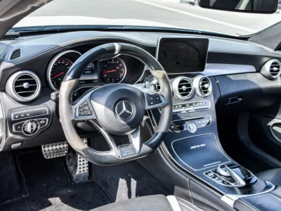 2017 Mercedes-Benz C-Class C63 S AMG 8 Cylinders Petrol Engine White Black Coupe SUPER CLEAN