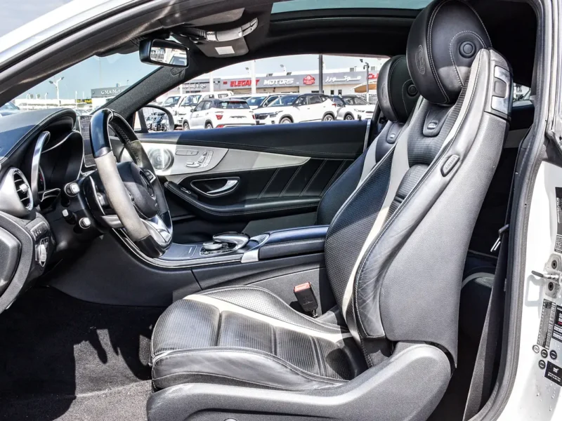 2017 Mercedes-Benz C-Class C63 S AMG 8 Cylinders Petrol Engine White Black Coupe SUPER CLEAN