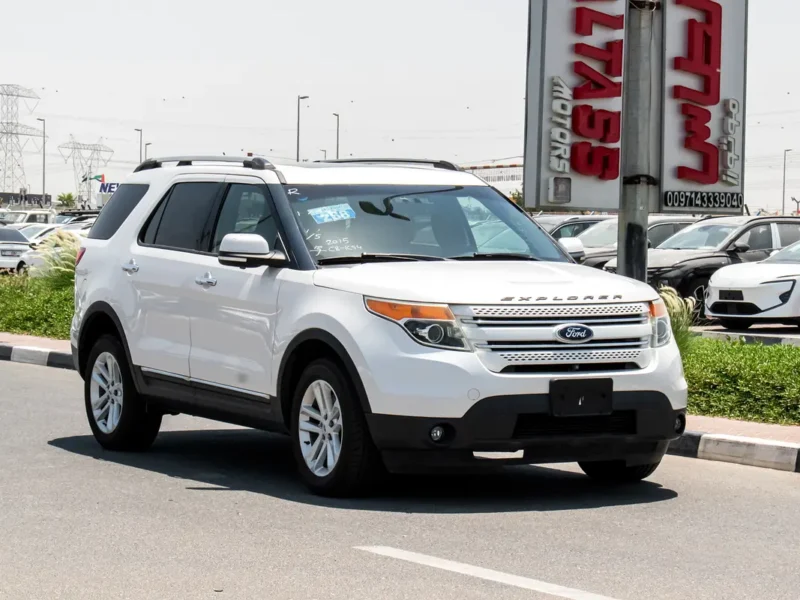 2015 Ford Explorer Limited 6 Cylinders Petrol Engine White Black SUV Japanese Specs SUPER CLEAN