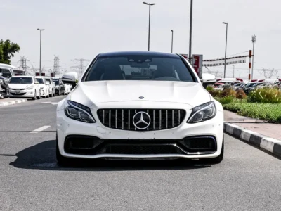2017 Mercedes-Benz C-Class C63 S AMG 8 Cylinders Petrol Engine White Black Coupe SUPER CLEAN