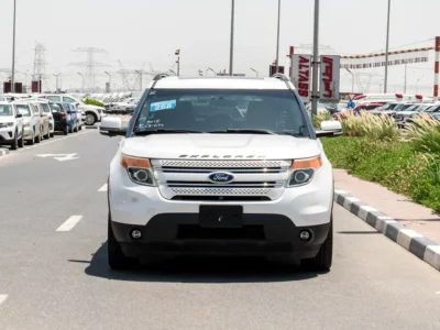 2015 Ford Explorer Limited 6 Cylinders Petrol Engine White Black SUV Japanese Specs SUPER CLEAN