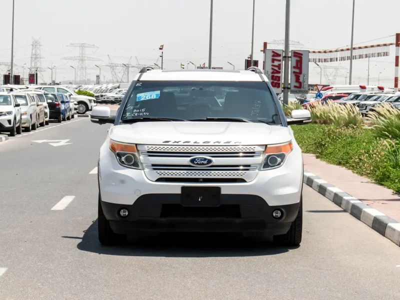 2015 Ford Explorer Limited 6 Cylinders Petrol Engine White Black SUV Japanese Specs SUPER CLEAN