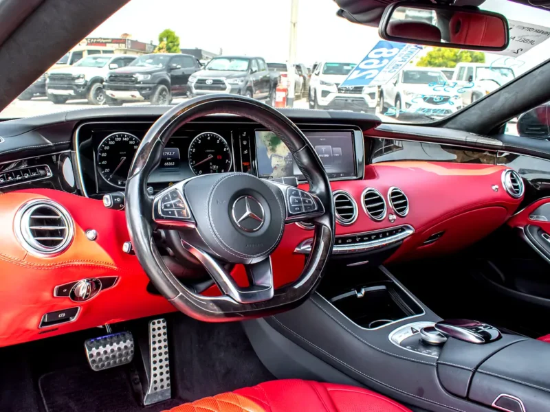 2015 Mercedes-Benz S-Class S 550 4MATIC 8 Cylinders Petrol Engine Black Red Coupe Automatic