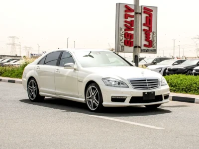 2007 Mercedes-Benz S-Class S 65 AMG 12 Cylinders Petrol Engine White Beige Sedan Automatic