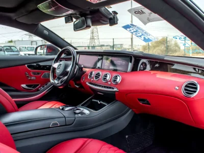 2015 Mercedes-Benz S-Class S 550 4MATIC 8 Cylinders Petrol Engine Black Red Coupe Automatic