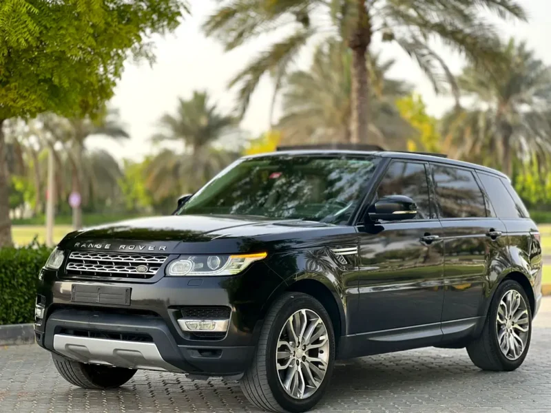 2015 Land Rover Range Rover Sport HSE 6 Cylinders Petrol Engine Black Beige SUV GCC Specs