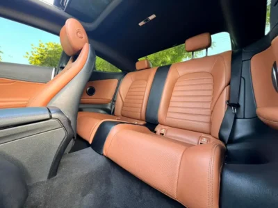 2018 Mercedes-Benz C-Class C200 Coupe 4 Cylinders Petrol Engine White Beige Coupe GCC