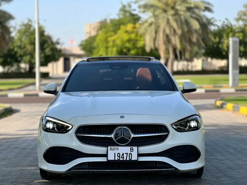 2023 Mercedes-Benz C-Class C300 4Matic 4 Cylinders Petrol Engine White Brown Sedan