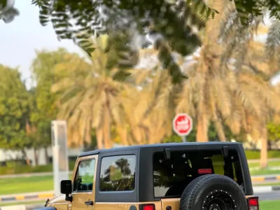 2014 Jeep Wrangler Sport 6 Cylinders Petrol Engine Beige Grey SUV GCC Specs