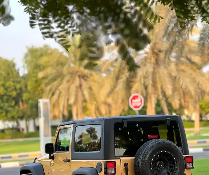 2014 Jeep Wrangler Sport 6 Cylinders Petrol Engine Beige Grey SUV GCC Specs