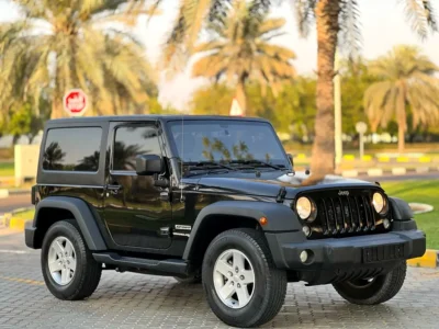 2018 Jeep Wrangler Sahara 6 Cylinders Petrol Engine Black SUV GCC Specs Automatic