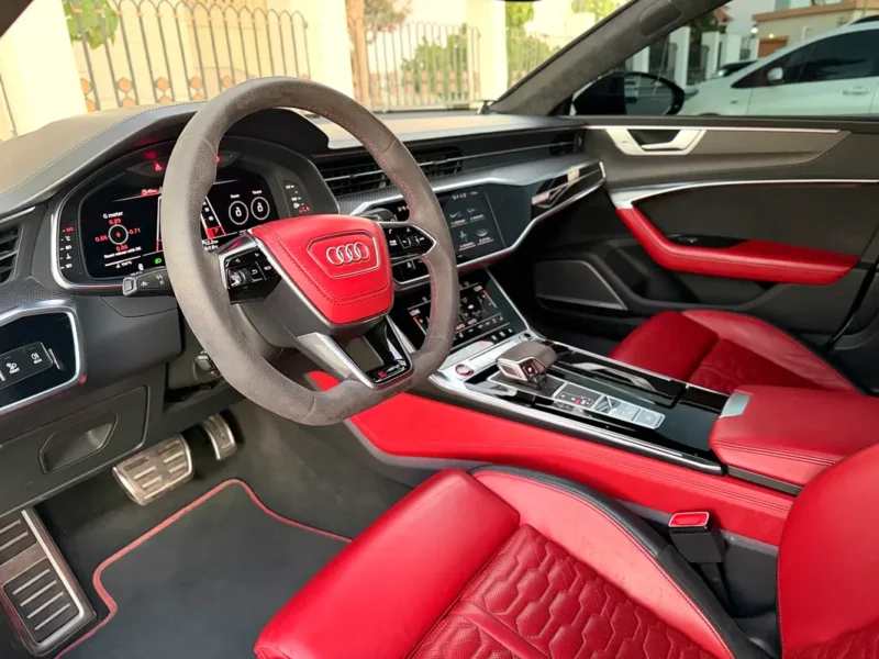 2021 Audi S7/RS7 4.0 TFSI Quattro 8 Cylinders Petrol Engine White Red Sedan Automatic