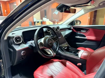 2022 Mercedes-Benz C-Class C300 4 Cylinders Petrol Engine Black Red Sedan Automatic