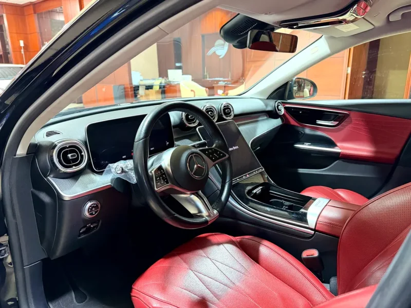 2022 Mercedes-Benz C-Class C300 4 Cylinders Petrol Engine Black Red Sedan Automatic