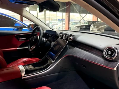 2022 Mercedes-Benz C-Class C300 4 Cylinders Petrol Engine Black Red Sedan Automatic