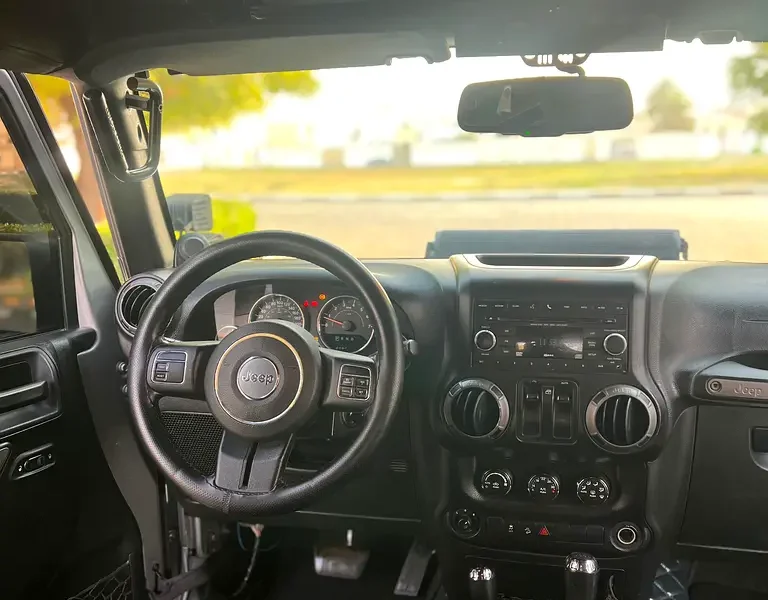 2014 Jeep Wrangler Sport 6 Cylinders Petrol Engine Grey Black SUV GCC Specs