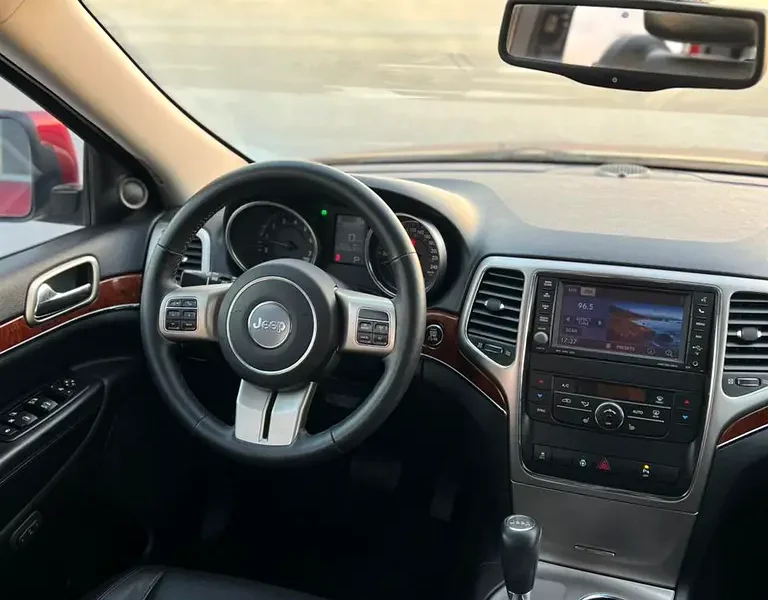 2012 Jeep Grand Cherokee Limited 6 Cylinders Petrol Engine Red Black SUV GCC Specs