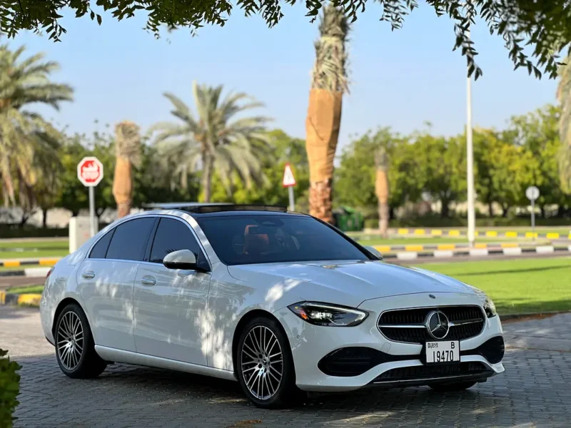2023 Mercedes-Benz C-Class C300 4Matic 4 Cylinders Petrol Engine White Brown Sedan