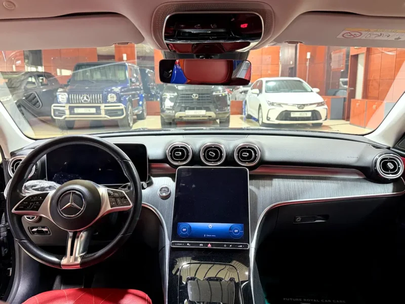 2022 Mercedes-Benz C-Class C300 4 Cylinders Petrol Engine Black Red Sedan Automatic