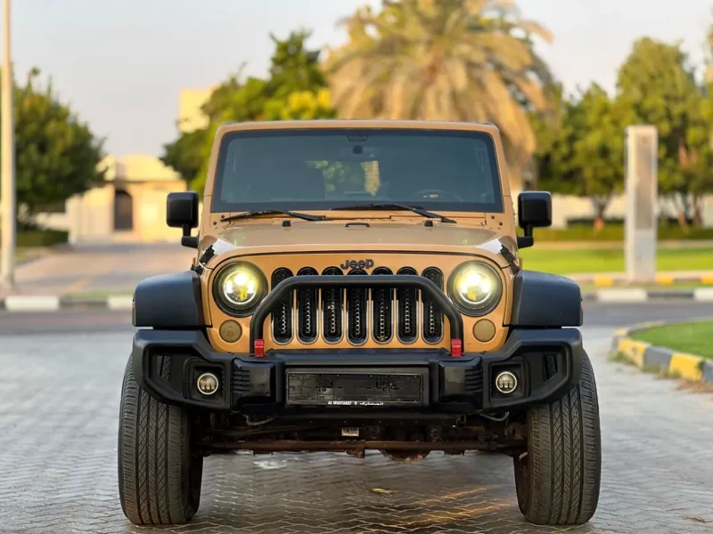 2014 Jeep Wrangler Sport 6 Cylinders Petrol Engine Beige Grey SUV GCC Specs