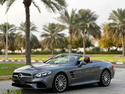 2017 Mercedes-Benz SL-Class SL 400 6 Cylinders Petrol Engine Grey Red Convertible