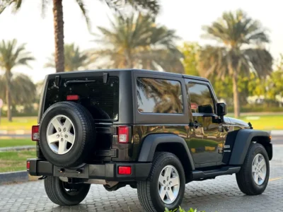 2018 Jeep Wrangler Sahara 6 Cylinders Petrol Engine Black SUV GCC Specs Automatic
