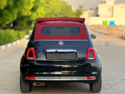 2022 Fiat 500 4 Cylinders Petrol Engine Black Beige Hatchback GCC Specs Fun and Stylish City Car