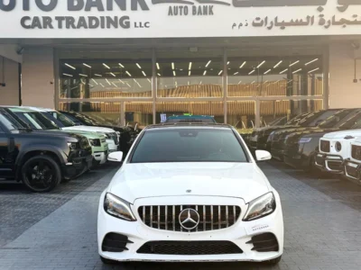 2020 Mercedes-Benz C-Class C200 4 Cylinders Petrol Engine White Red Coupe GCC Specs