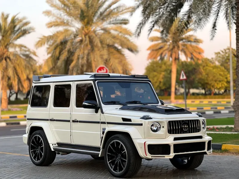 2013 Mercedes-Benz G-Class G 63 AMG 8 Cylinders Petrol Engine White Brown SUV GCC Specs