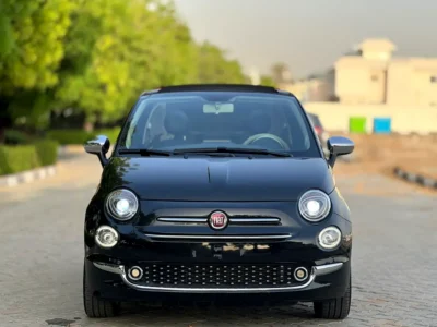 2022 Fiat 500 4 Cylinders Petrol Engine Black Beige Hatchback GCC Specs Fun and Stylish City Car