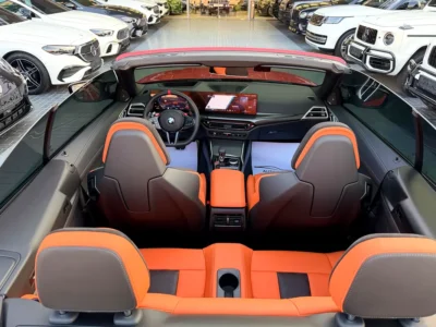 2025 BMW M4 Competition 6 Cylinders Petrol Engine Red Orange Convertible Korean Specs