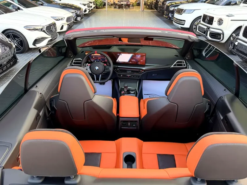 2025 BMW M4 Competition 6 Cylinders Petrol Engine Red Orange Convertible Korean Specs