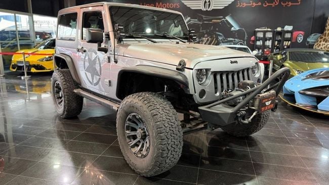 2017 Jeep Wrangler Sport 3.6L 6 Cylinders Petrol Engine AT Grey Black SUV GCC Specs